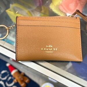 Coach Brown Leather Card Wallet
